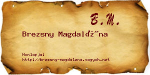 Brezsny Magdaléna névjegykártya